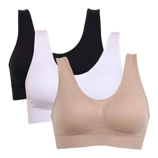 Pack of 3 Printed Air Bra for Ladies and Girls - Sports Bra, RA Digital